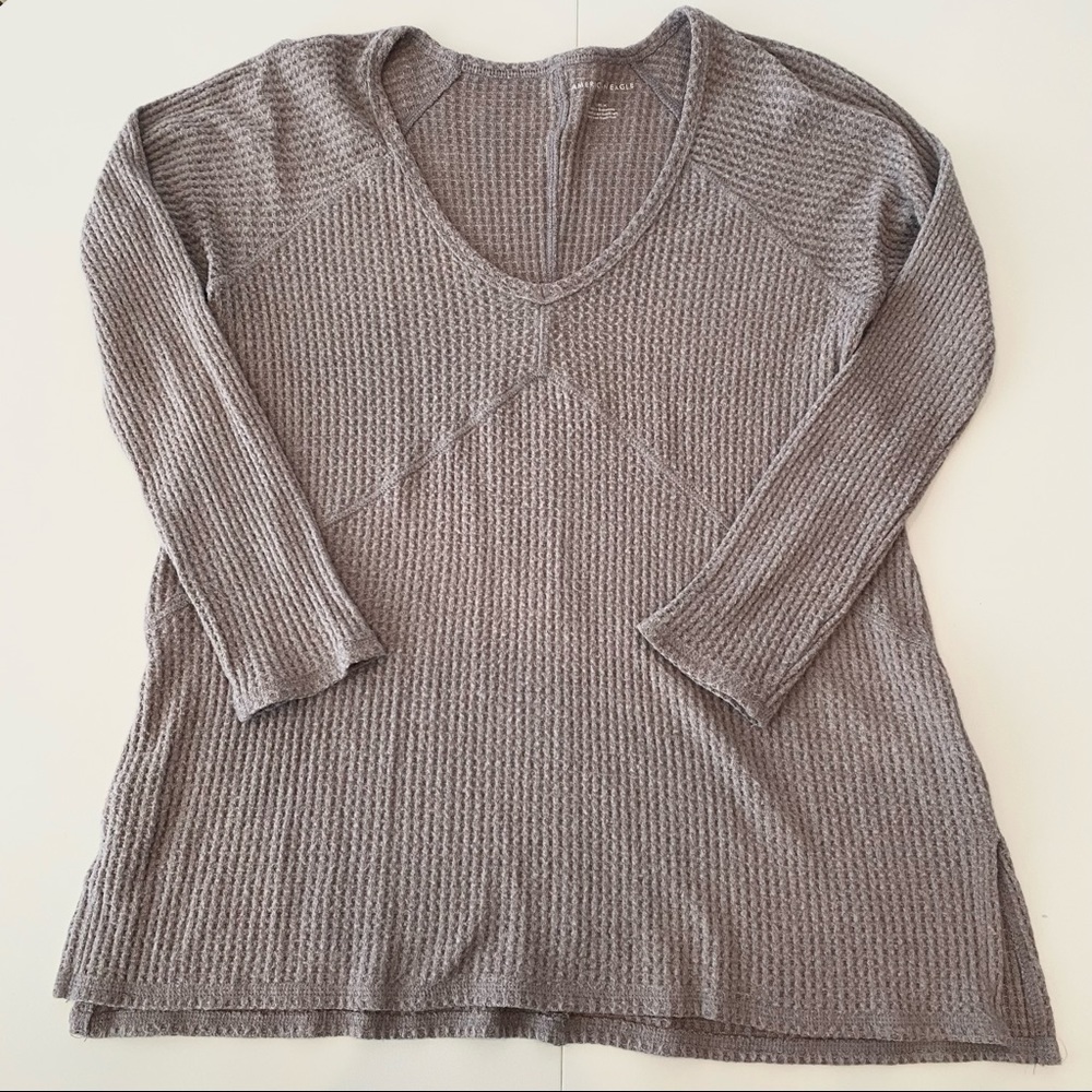 American Eagle Waffle Knit Thermal